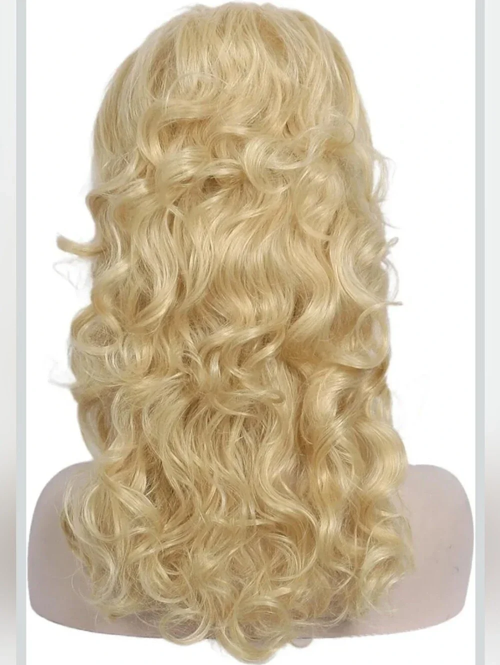 Long Wavy Blonde Mixed Wig Big Bouffant Beehive Wigs for Women fits 50s 80s Cost